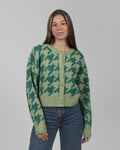 Kleinigkeit Damen Strickjacke Kim Cardigan Hahnentritt GCG-FL-1140