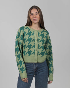 Kleinigkeit Damen Strickjacke Kim Cardigan Hahnentritt GCG-FL-1140