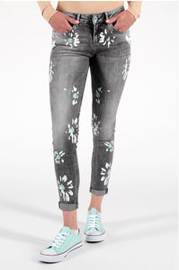 Mod Damen Jeans Flower SP21-2015